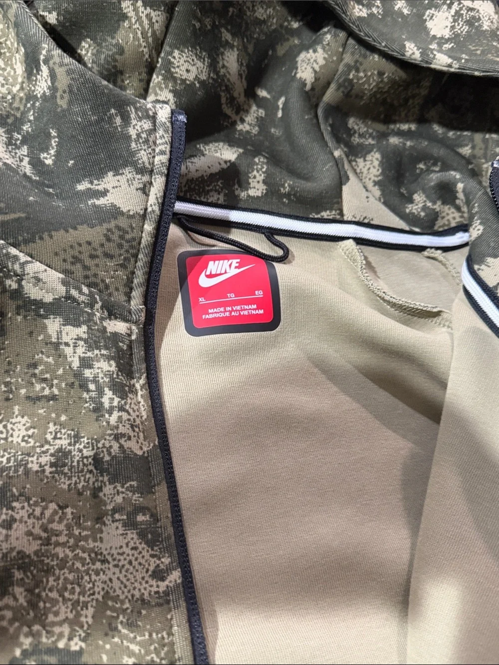 Nike Olive & Tan Camo Hoodie and Joggers Set